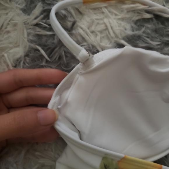 Forever 21 lemon print one piece swimsuit S - Picture 6 of 6